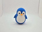Wobbly Penguin Desk Toy Set of 2 3D Printed – Wobbling Motion GIF – LAYER 3D
