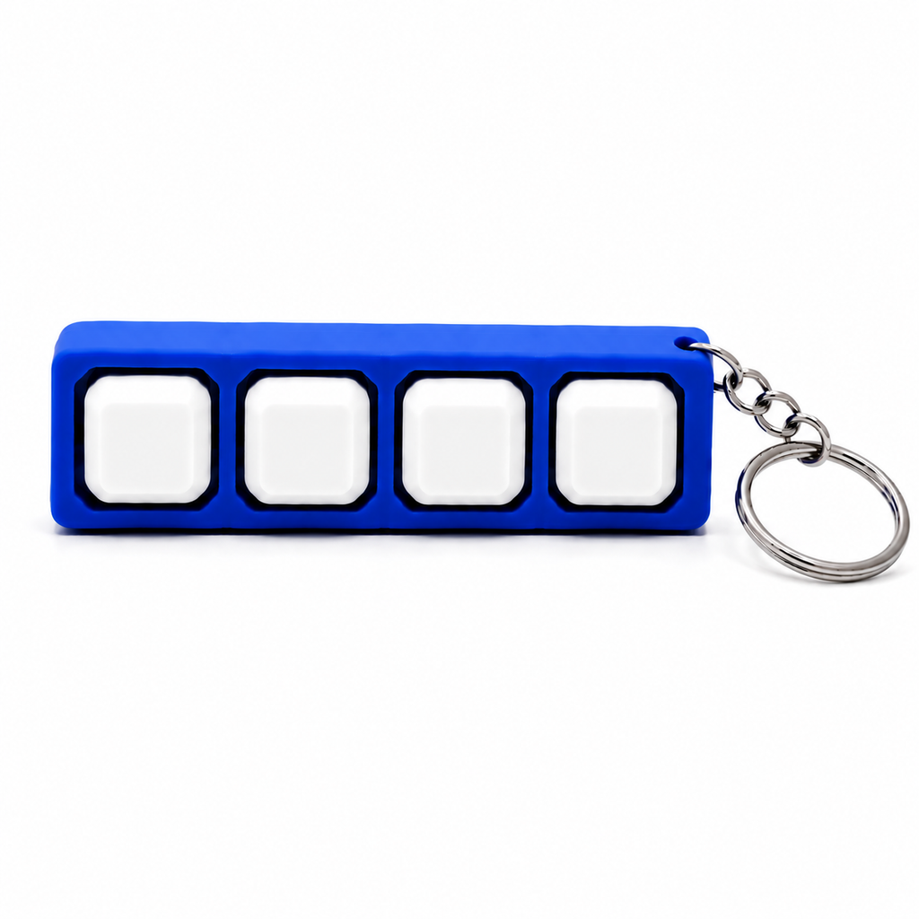 3D printed clicker fidget blue