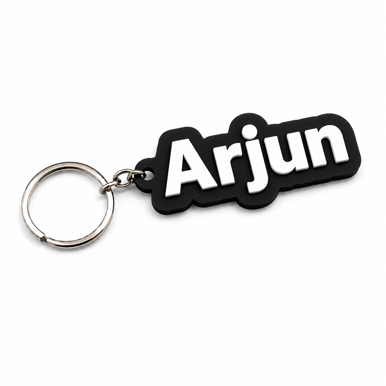 Custom 3D printed name keychain black