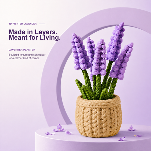 3D Printed Lavender Plant Creative 
