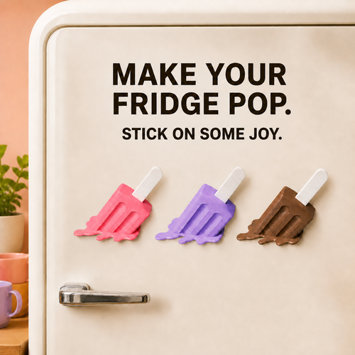 3D Printed Ice Cream Fridge Magnet | Popsicle Magnet