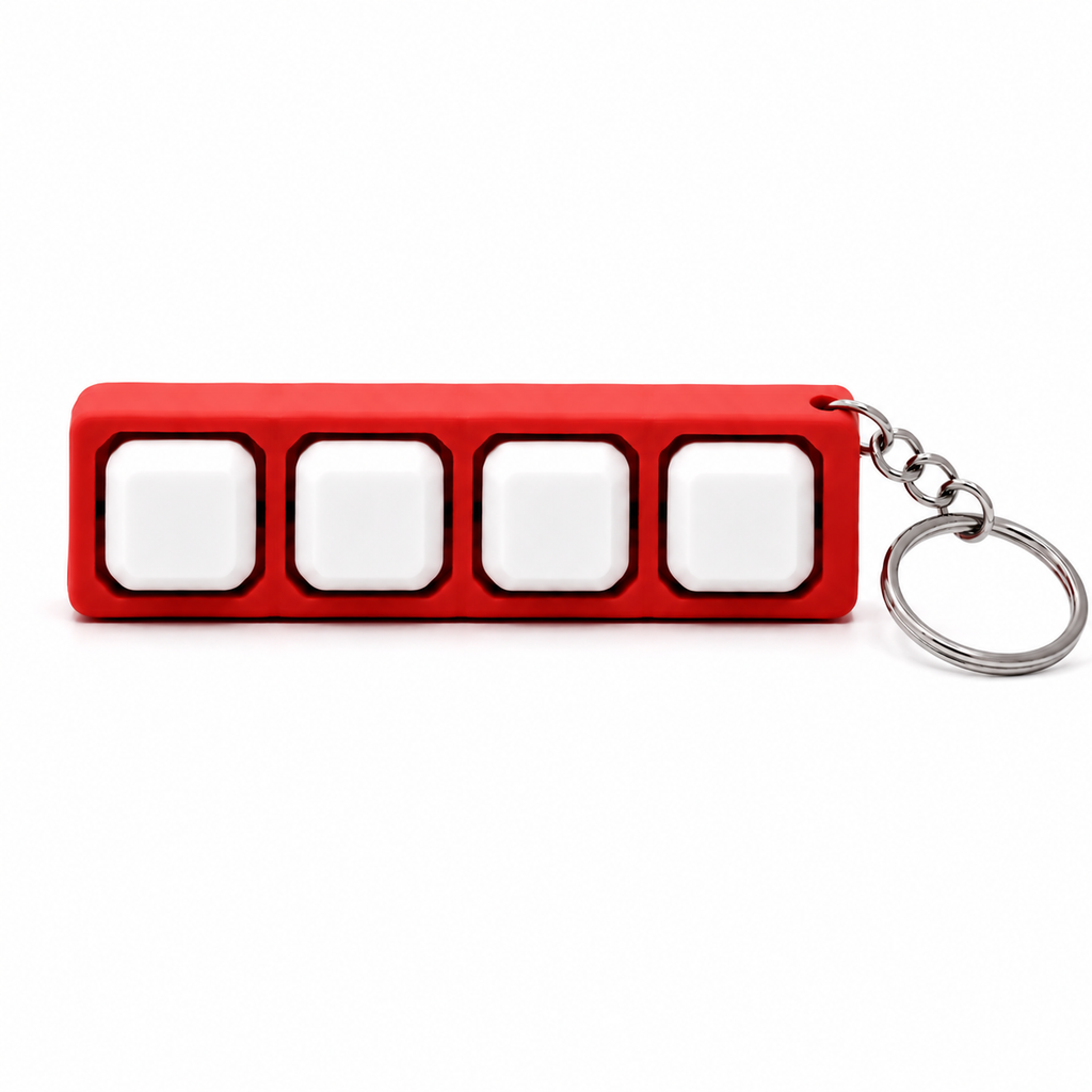 3D printed clicker fidget red