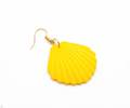 3D Printed Shell Earrings Coastal Fashion – Angle View – LAYER 3D
