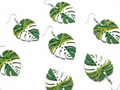 Monstera earring multicolour
