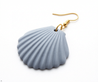 3D Printed Shell Earrings Coastal Fashion – Worn Lifestyle Shot – LAYER 3D
