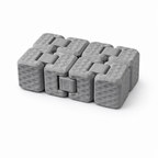 3D Printed Infinity Cube Fidget Toy – Flat Lay Product – LAYER 3D
