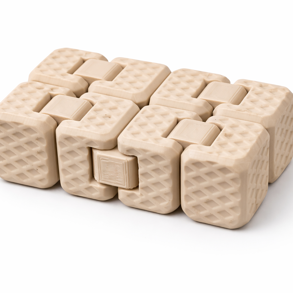 3D Printed Infinity Cube Fidget Toy – Full Product View – LAYER 3D
