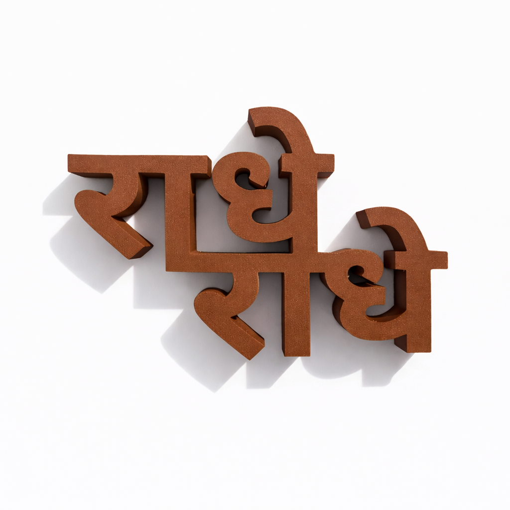 Custom 3D Printed Name Text – Lifestyle Shelf Display – LAYER 3D

