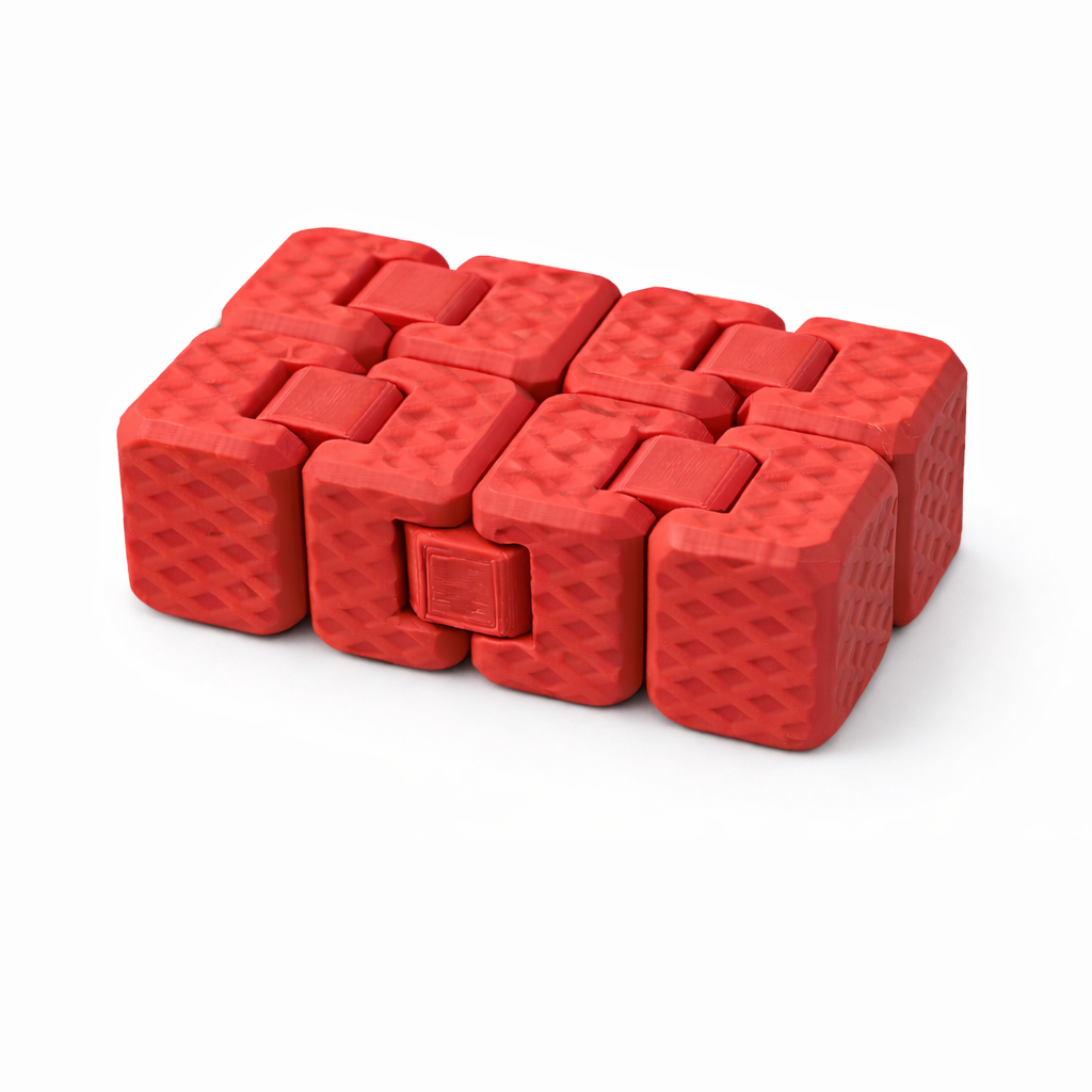 3D Printed Infinity Cube Fidget Toy – Opened Position – LAYER 3D
