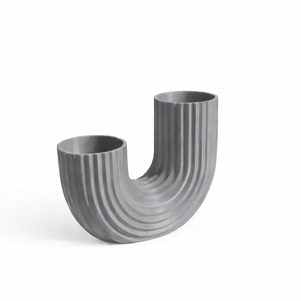 U-Shaped Fluted Pen Stand 3D Printed – Full Product View – LAYER 3D
