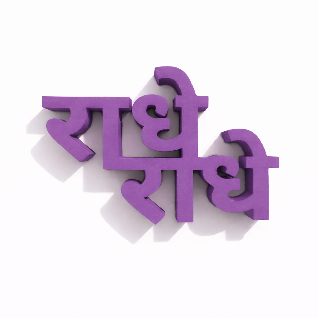 Custom 3D Printed Name Text – Side Angle – LAYER 3D
