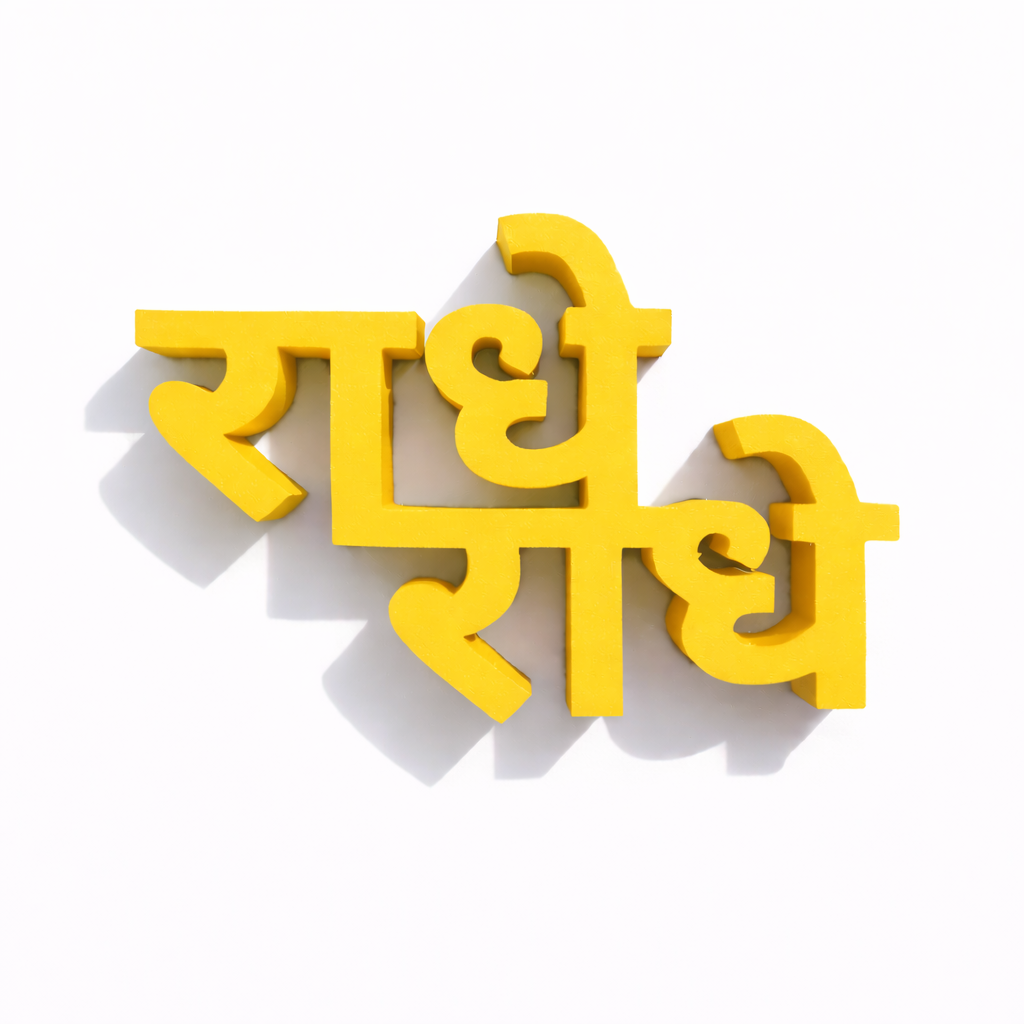 Custom 3D Printed Name Text – Front View – LAYER 3D
