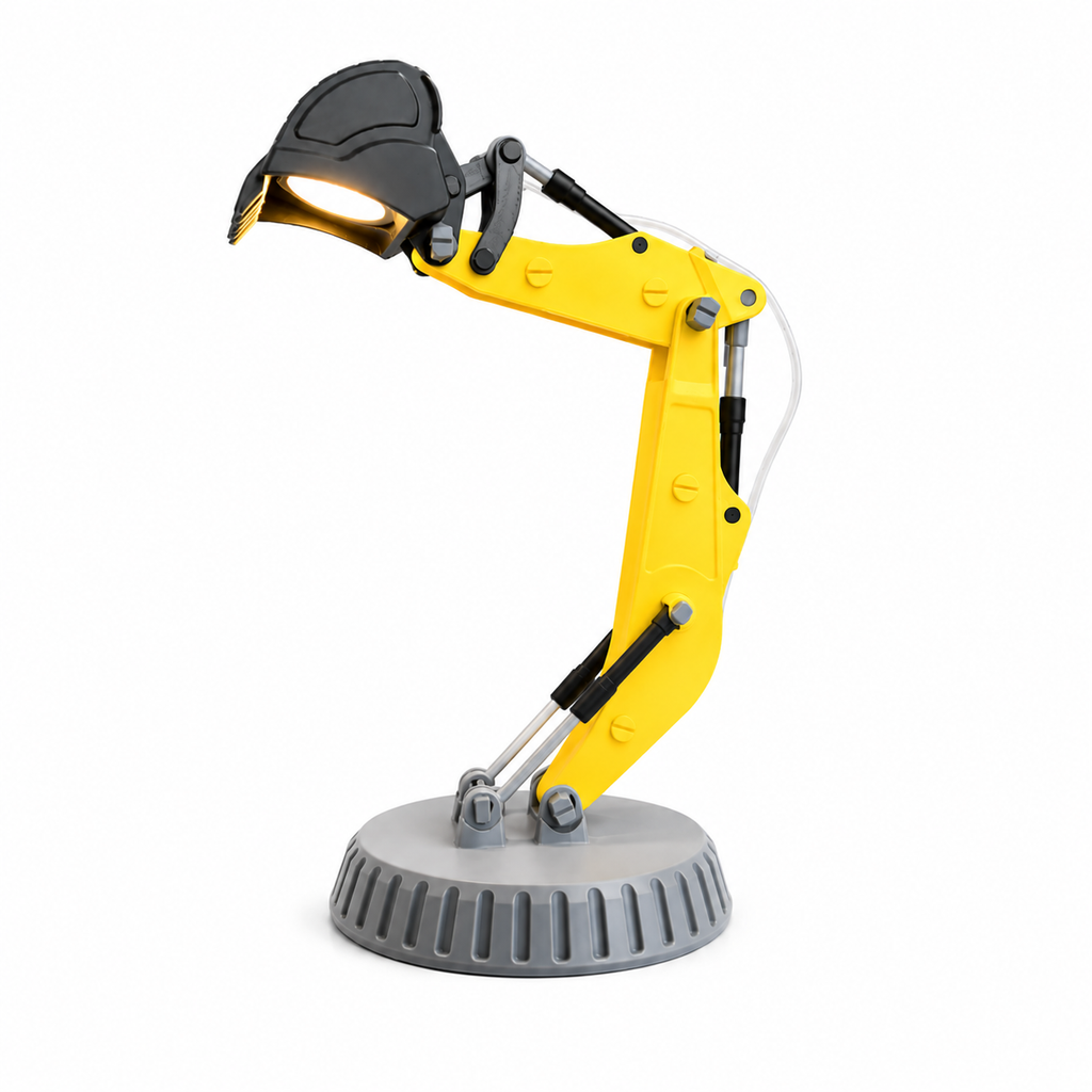 3D Printed JCB Lamp 02