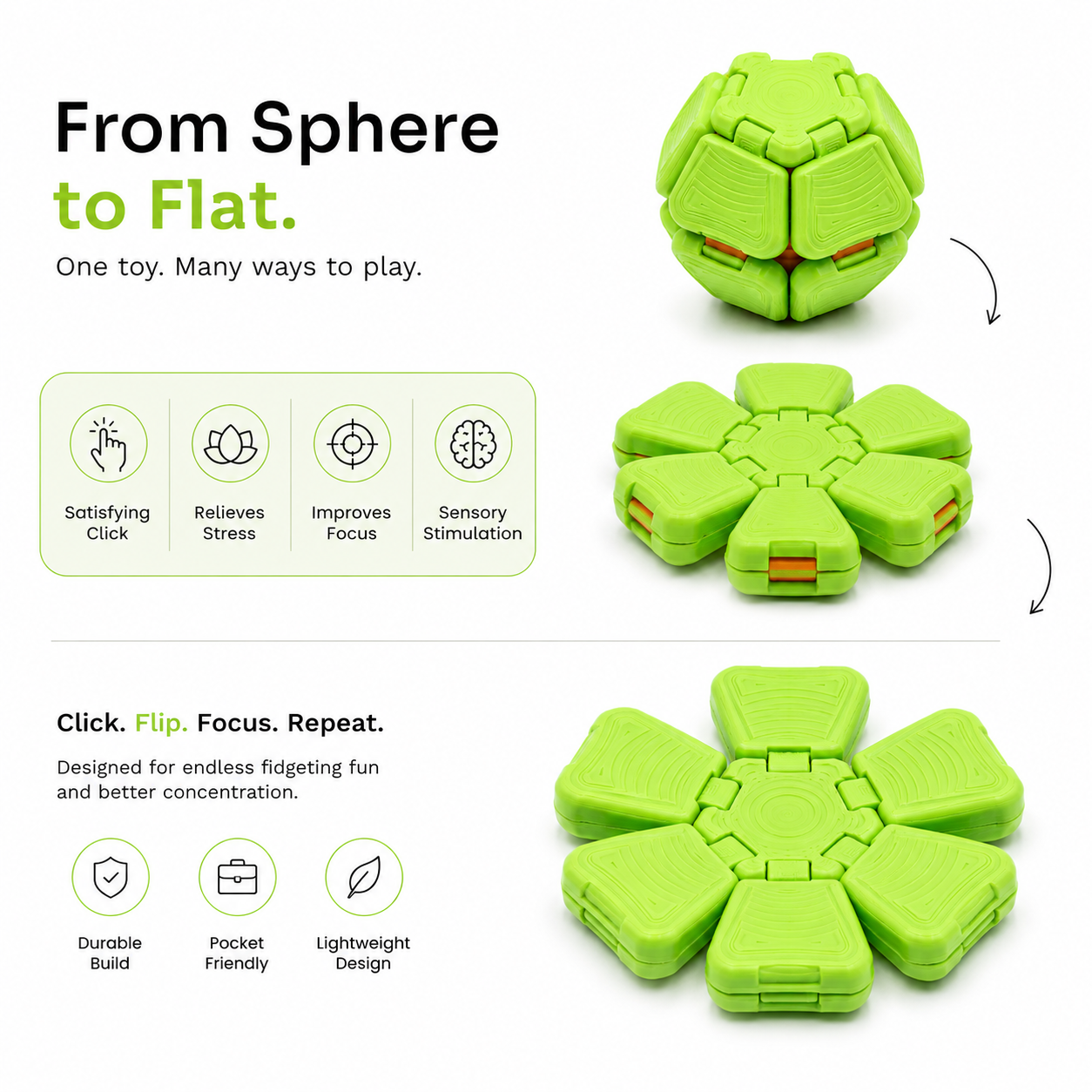 3D printed ball Fidget creative 02 