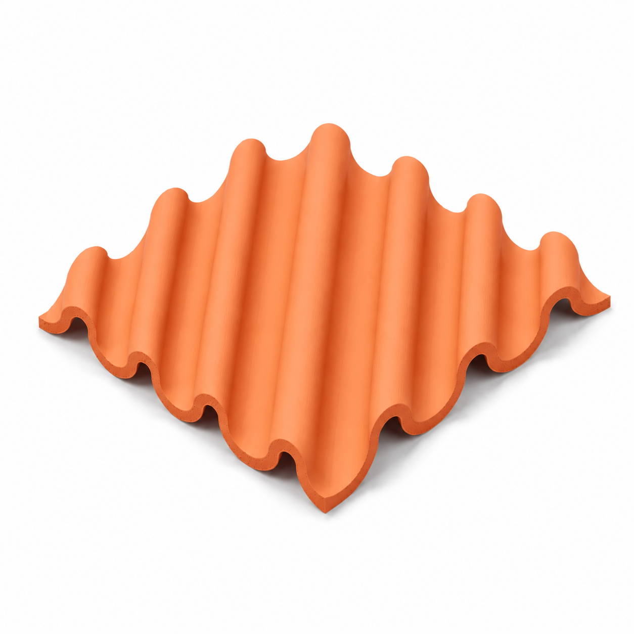 Wavy coaster orange colour
