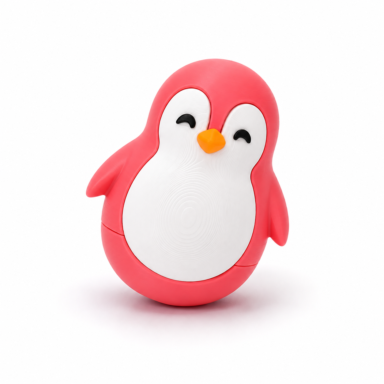 3d printed penguin pink