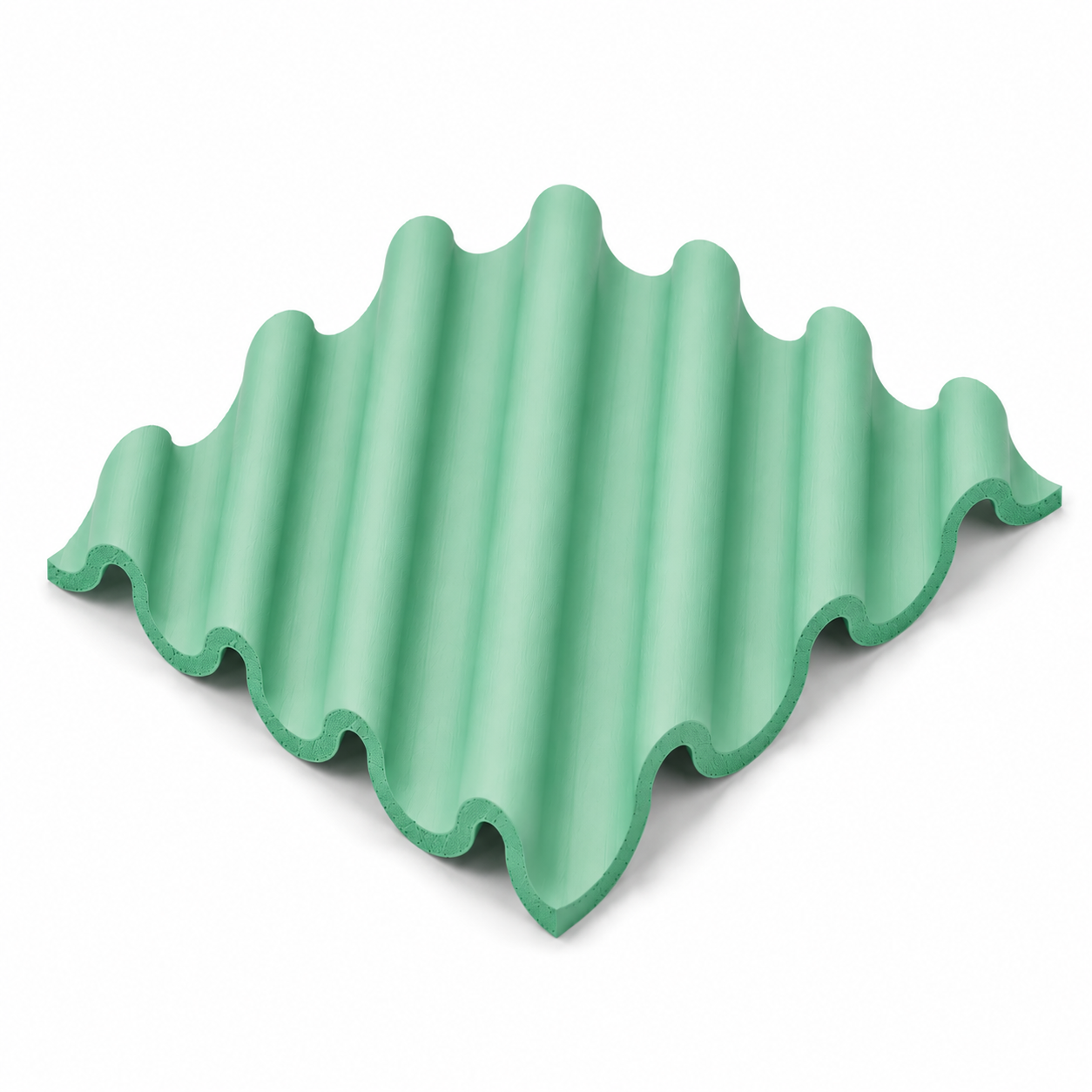 Wavy coaster green colour