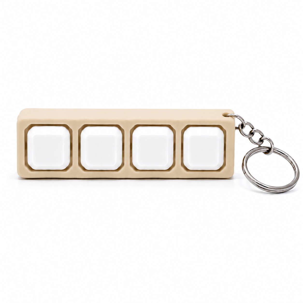 3D printed clicker fidget beige