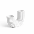 U-Shaped Fluted Pen Stand 3D Printed – Rear View – LAYER 3D
