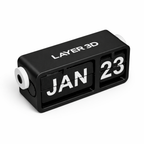 3D Printed Perpetual Flip Calendar – Month Flip Panel – LAYER 3D