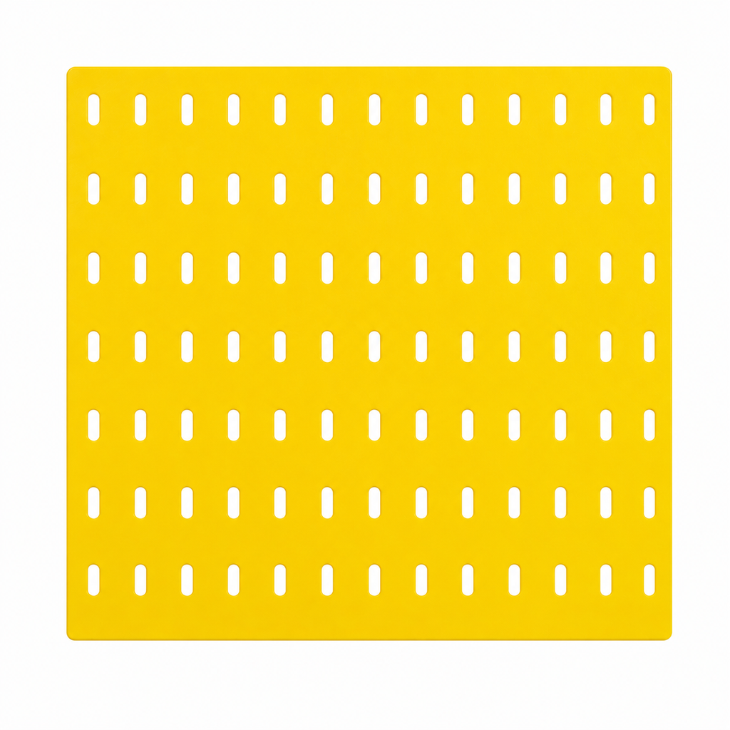ikea peg board yellow colour