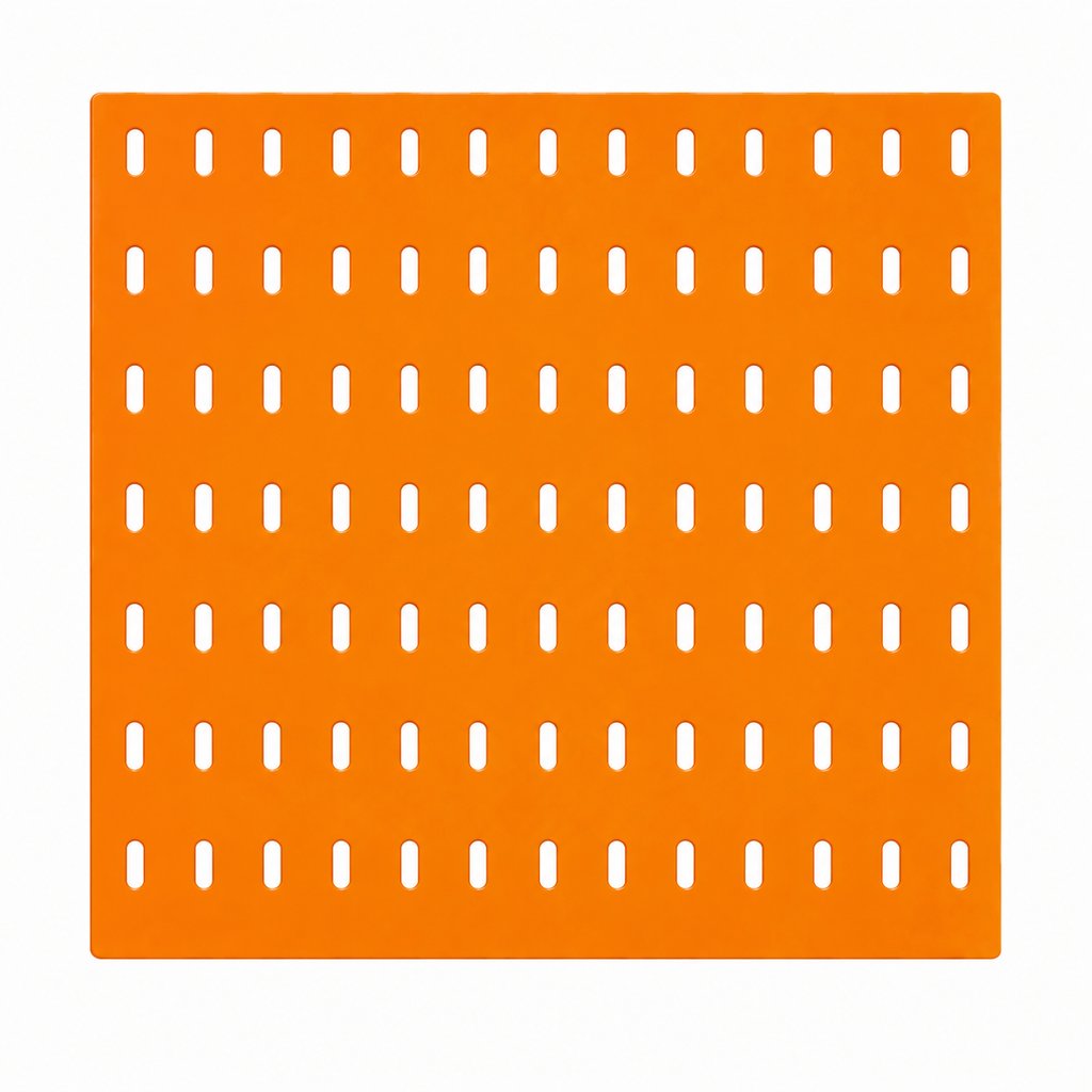 ikea peg board orange colour