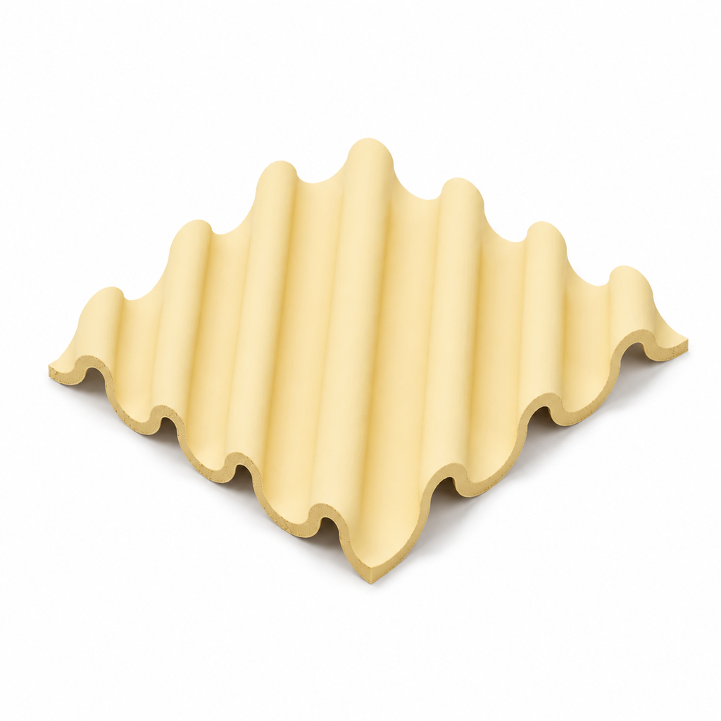 Wavy coaster yellow colour