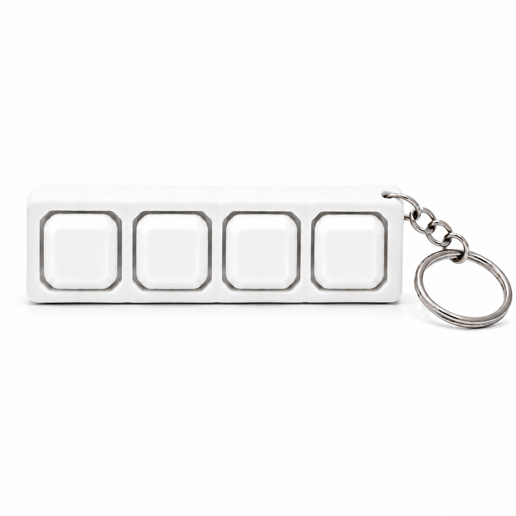 3D printed clicker fidget white