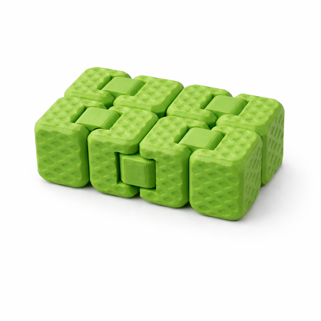3D Printed Infinity Cube Fidget Toy – Front View – LAYER 3D
