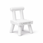 Mini Chair Phone Stand 3D Printed – Detail Texture Shot – LAYER 3D
