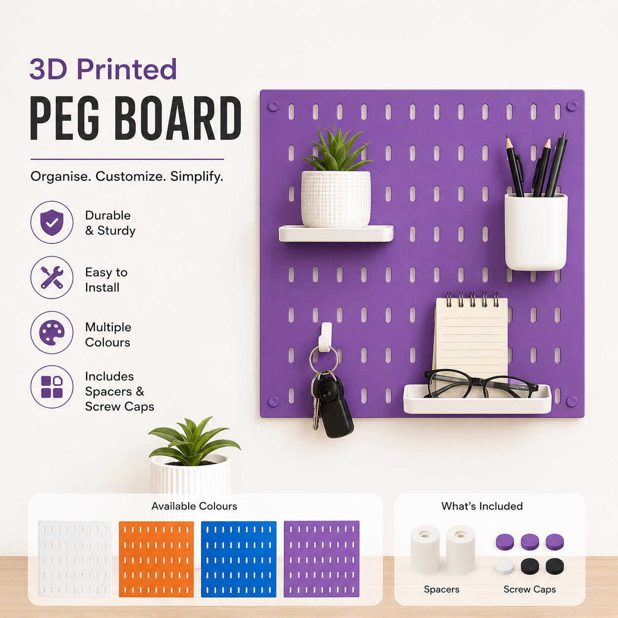 ikea peg board creative