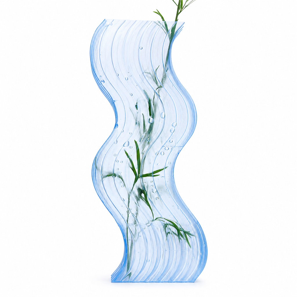 Translucent flower vase 02