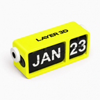  3D Printed Perpetual Flip Calendar – Day Flip Panel – LAYER 3D