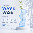 Translucent flower vase creative